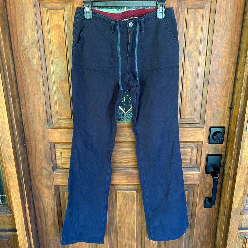 Y2K Early 2000s Aeropostale Low Rise Blue Drawstring Cargo Pants Womens 3/4 Long